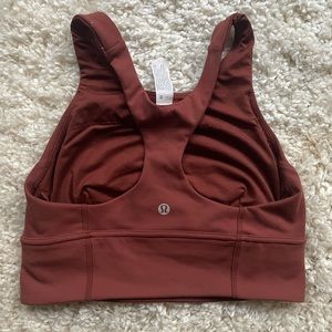 LULULEMON SIZE 6 BURNT ORANGE BRA